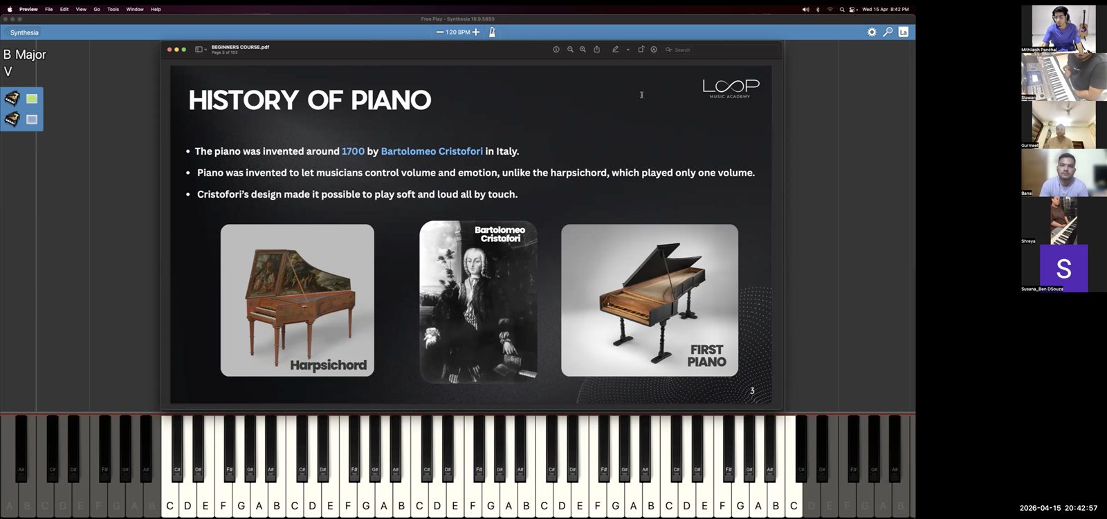 Loop Music Academy live sessions